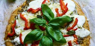 Pizza di cavolfiore con pesto e burrata RicettaSprint
