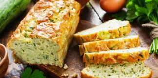 Plumcake salato al latte e zucchine