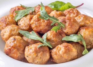 Polpette di pollo al limone leggere