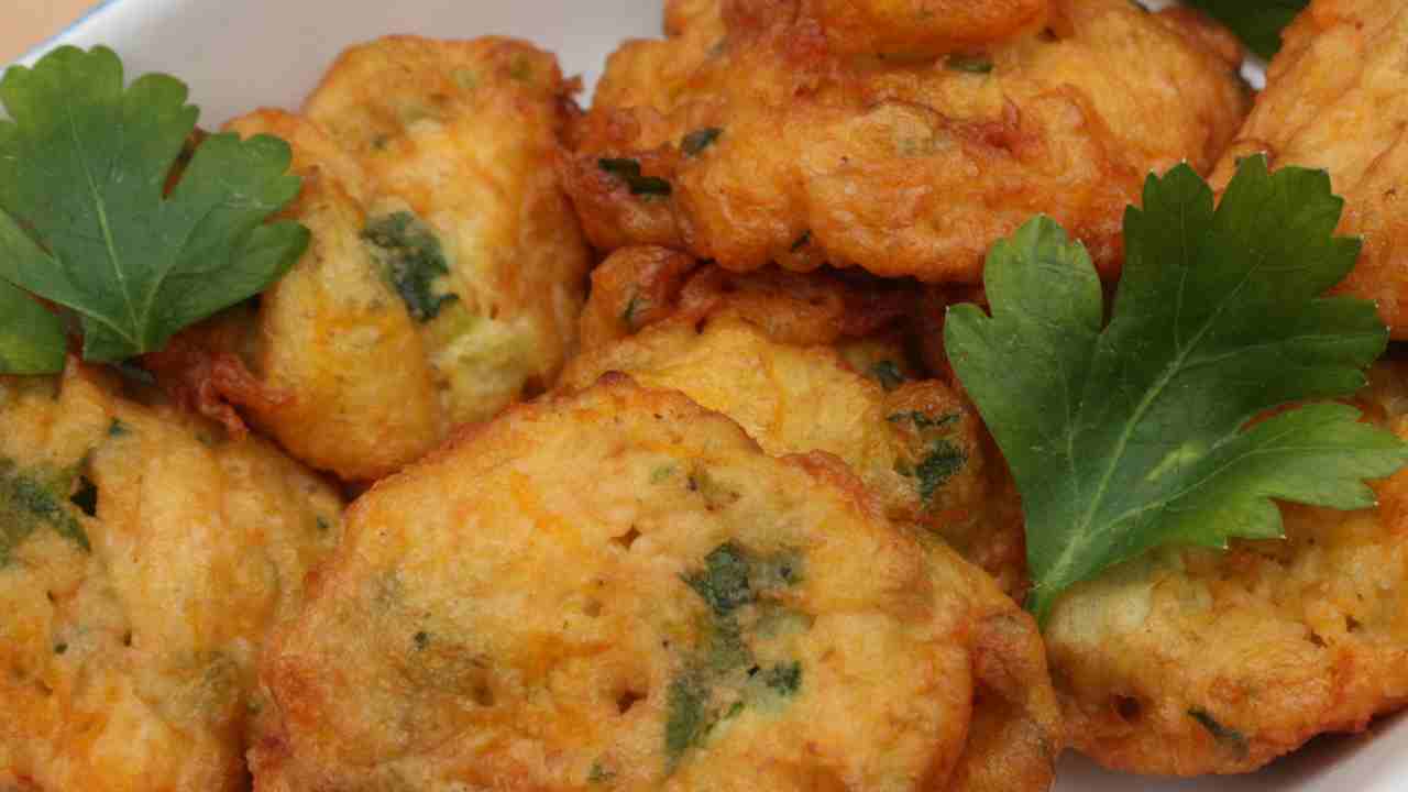 Frittelle pastellate con le verdure