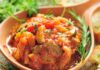 Ratatouille scomposta al tegame,