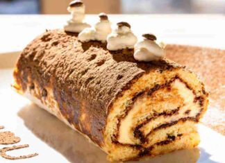 Rotolo al tiramisù con cioccolato RicettaSprint
