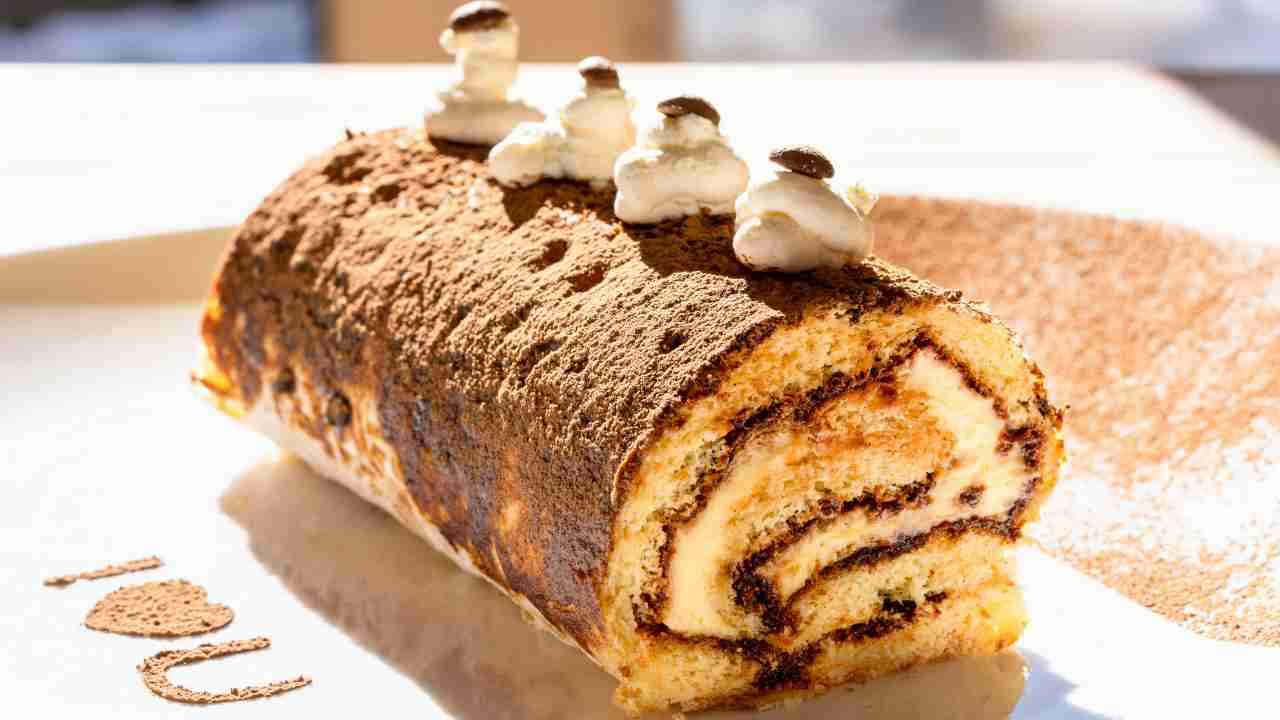 Rotolo al tiramisù con cioccolato RicettaSprint