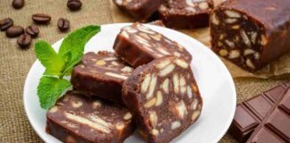 Salame di cioccolato al caffè