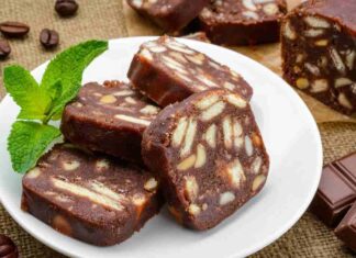 Salame di cioccolato al caffè