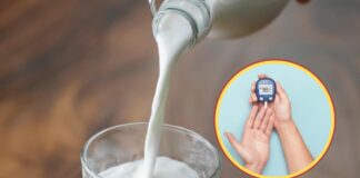 Un bicchiere di latte ed una misurazione della glicemia