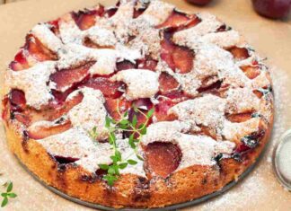 Torta alle prugne gluten free e senza lattosio RicettaSprint