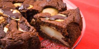 Torta cioccolato e pere gluten free -ricettasprint.it
