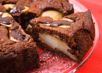 Torta cioccolato e pere gluten free -ricettasprint.it