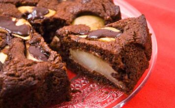 Torta cioccolato e pere gluten free -ricettasprint.it