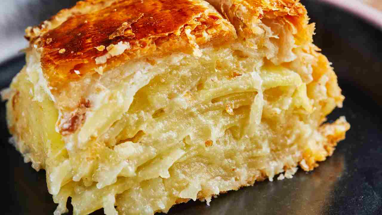 Torta salata patate e cipolle