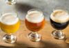 Tre pinte di birre diverse