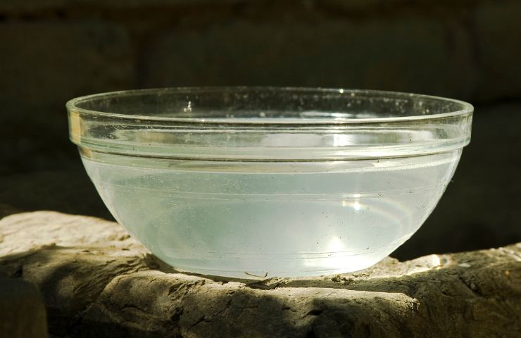 Una bacinella di acqua