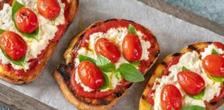 bruschette ai pomodori e burrata ricettasprint