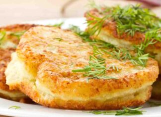 polpette schiacciate di patate ripiene