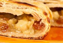 Apple pie in sfoglia