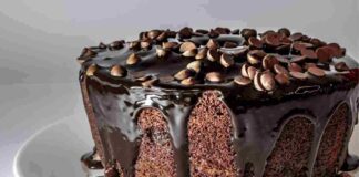 Chiffon cake con ganache -Ricettasprint.it
