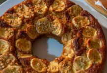 Ciambella con le banane e la farina integrale