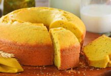 L’ho chiamato “Ciambellone giallo”: è con farina di mais e latte che stamattina ho dato un buongiorno soffice a tutti Ciambellone al latte e farina di mais 22082025 ricettasprint.it
