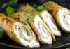 Crespelle di spinaci con formaggio e bresaola