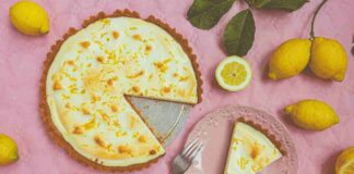 Crostata con ricotta e limone