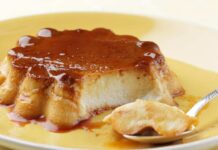 Flan cocco e caramello