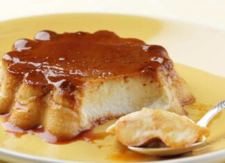 Flan cocco e caramello