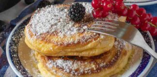 Fluffy pancake ricotta e limone