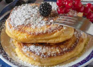 Fluffy pancake ricotta e limone