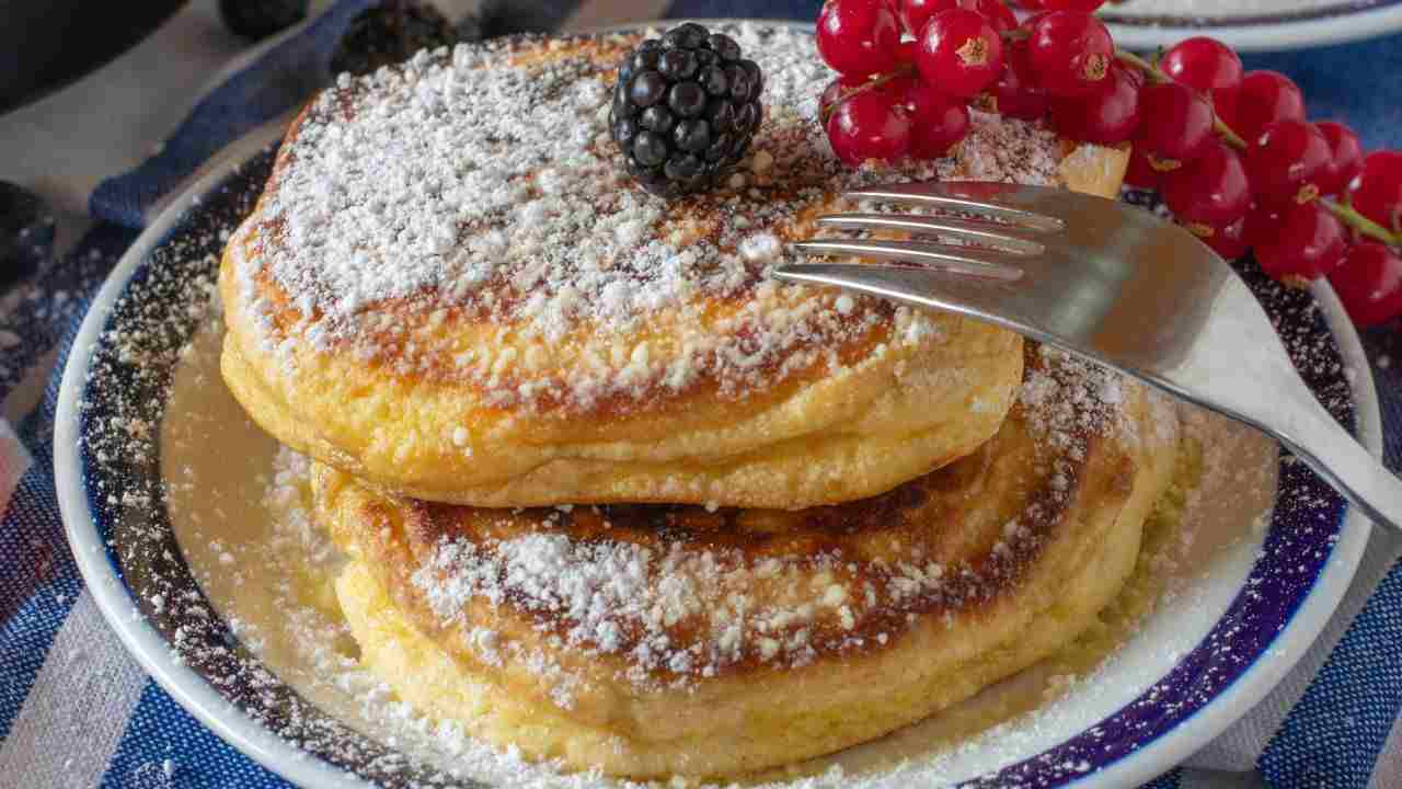 Fluffy pancake ricotta e limone