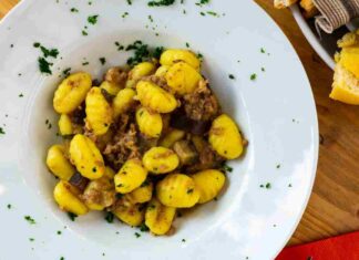 Gnocchi con crema di melanzane