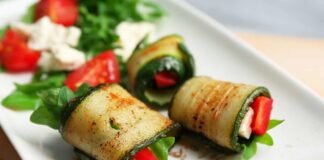 Involtini zucchine caprese piccanti - Ricettasprint.it