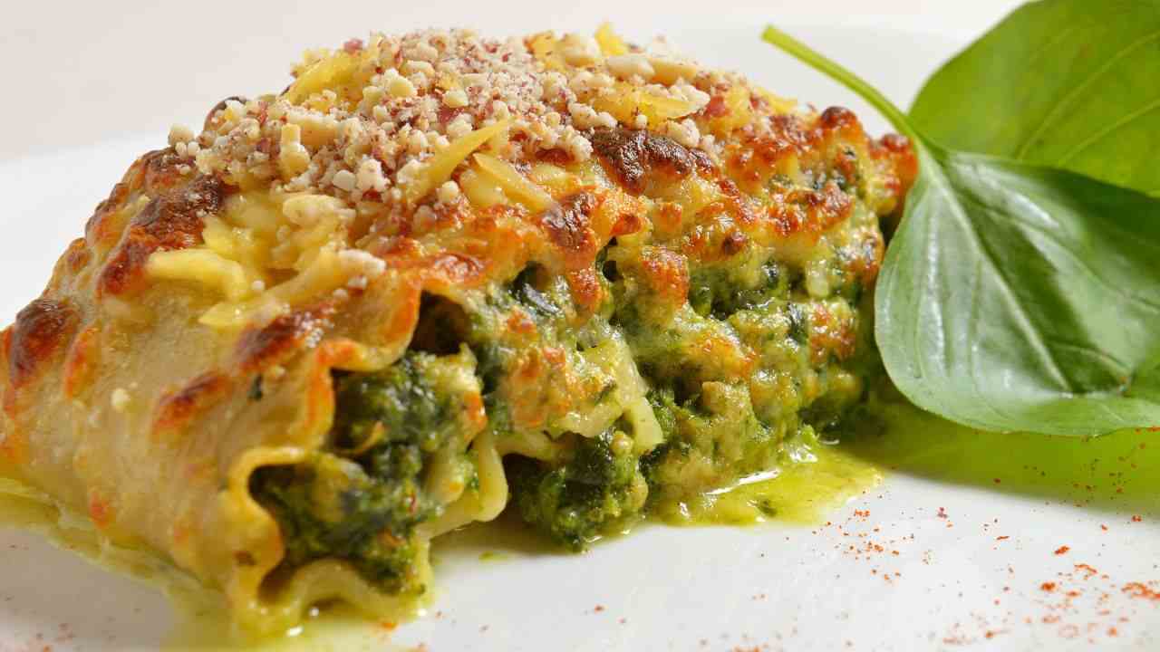 Lasagne con zucchine e pancetta