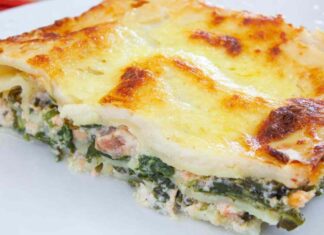 Lasagne salmone e spinaci