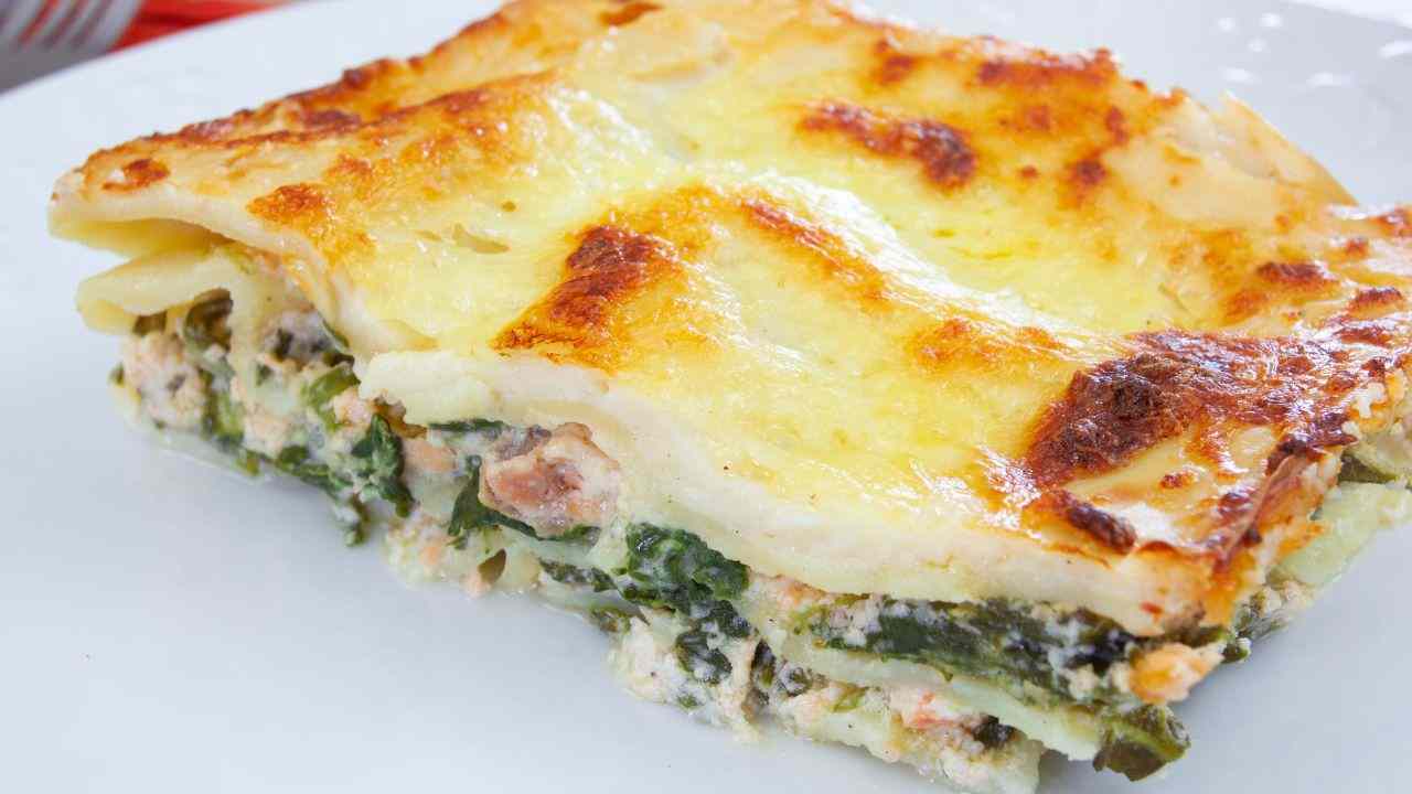 Lasagne salmone e spinaci