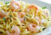 Linguine limone e gamberetti