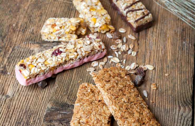 Delle barrette ai cereali