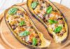 Melanzane ripiene con salsicce e scamorza