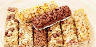 Delle barrette ai cereali di vario tipo