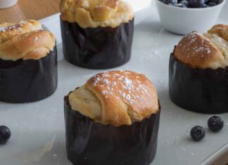 Muffin brioche ai mirtilli - Ricettasprint.it