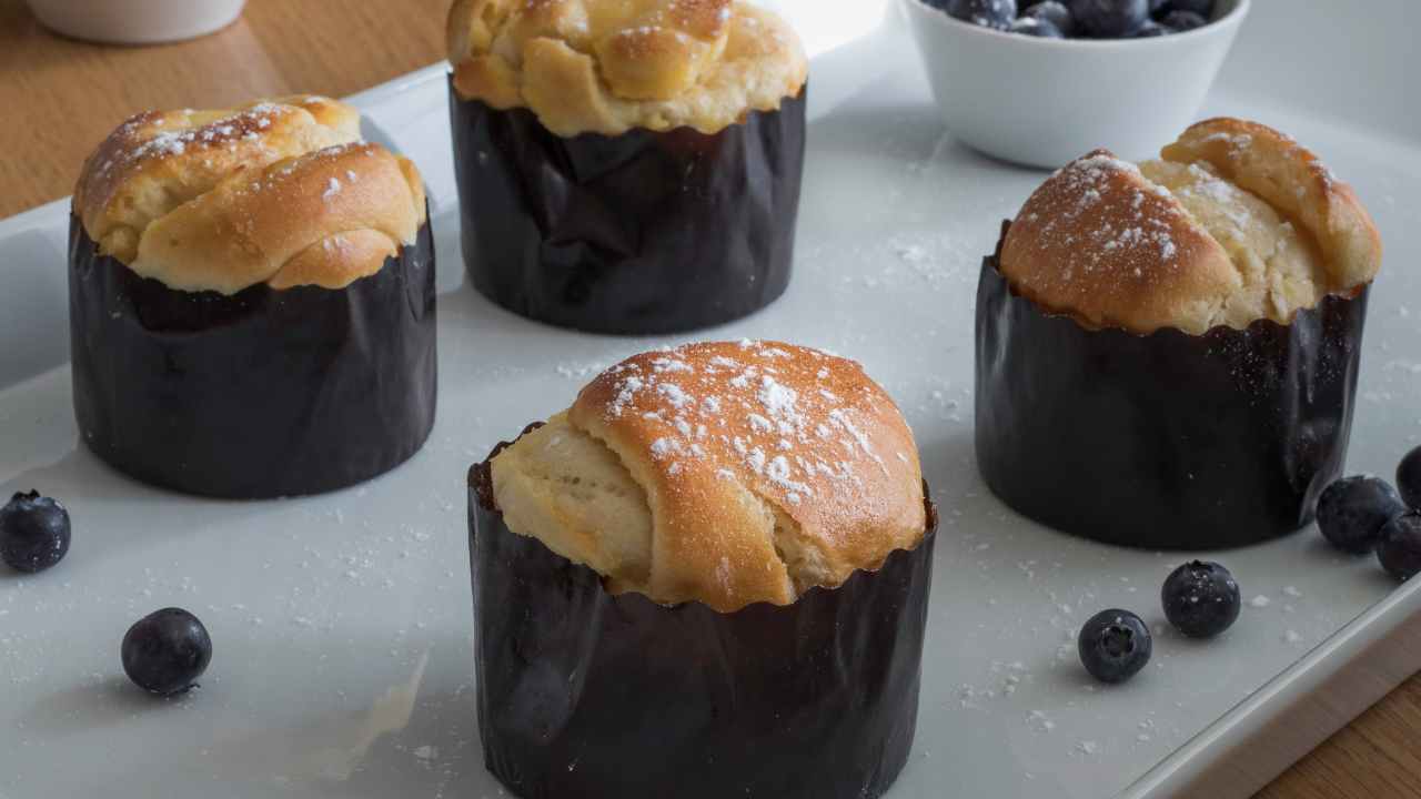 Muffin brioche ai mirtilli - Ricettasprint.it