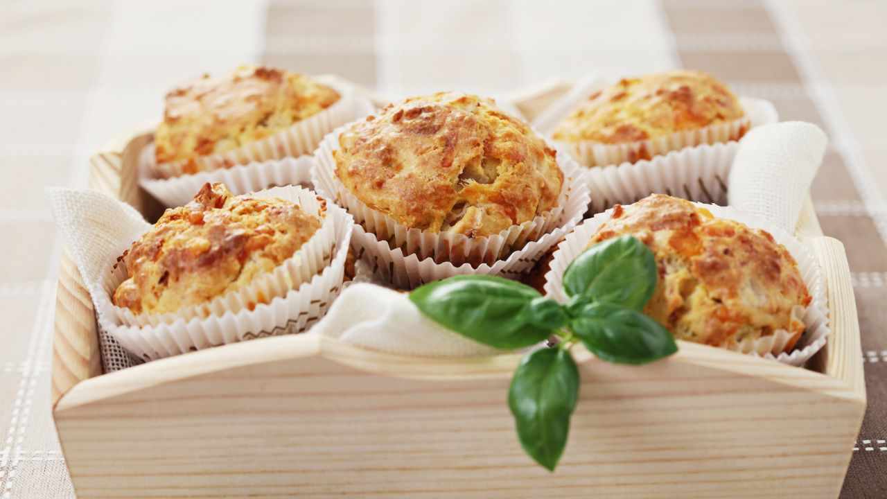 Muffin prosciutto e scamorza