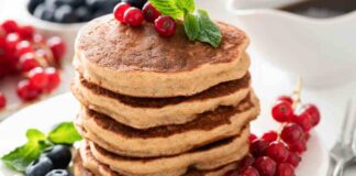 Pancake integrali senza latte e zucchero