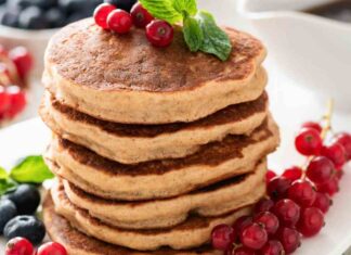 Pancake integrali senza latte e zucchero
