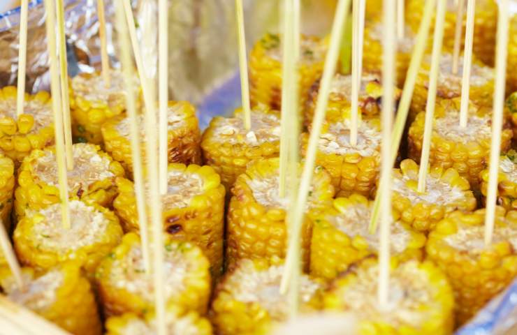 Delle pannocchie pronte da mangiare