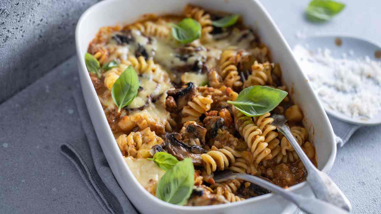 Pasta al forno alle melanzane