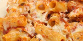 Pasta al forno con la peperonata