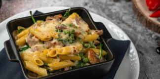 Pasta con verdure e piselli al forno - Ricettasprint.it