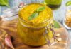 Pesto di arachidi e basilico