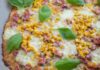 Pizza di pane con mais e prosciutto cotto - Ricettasprint.it